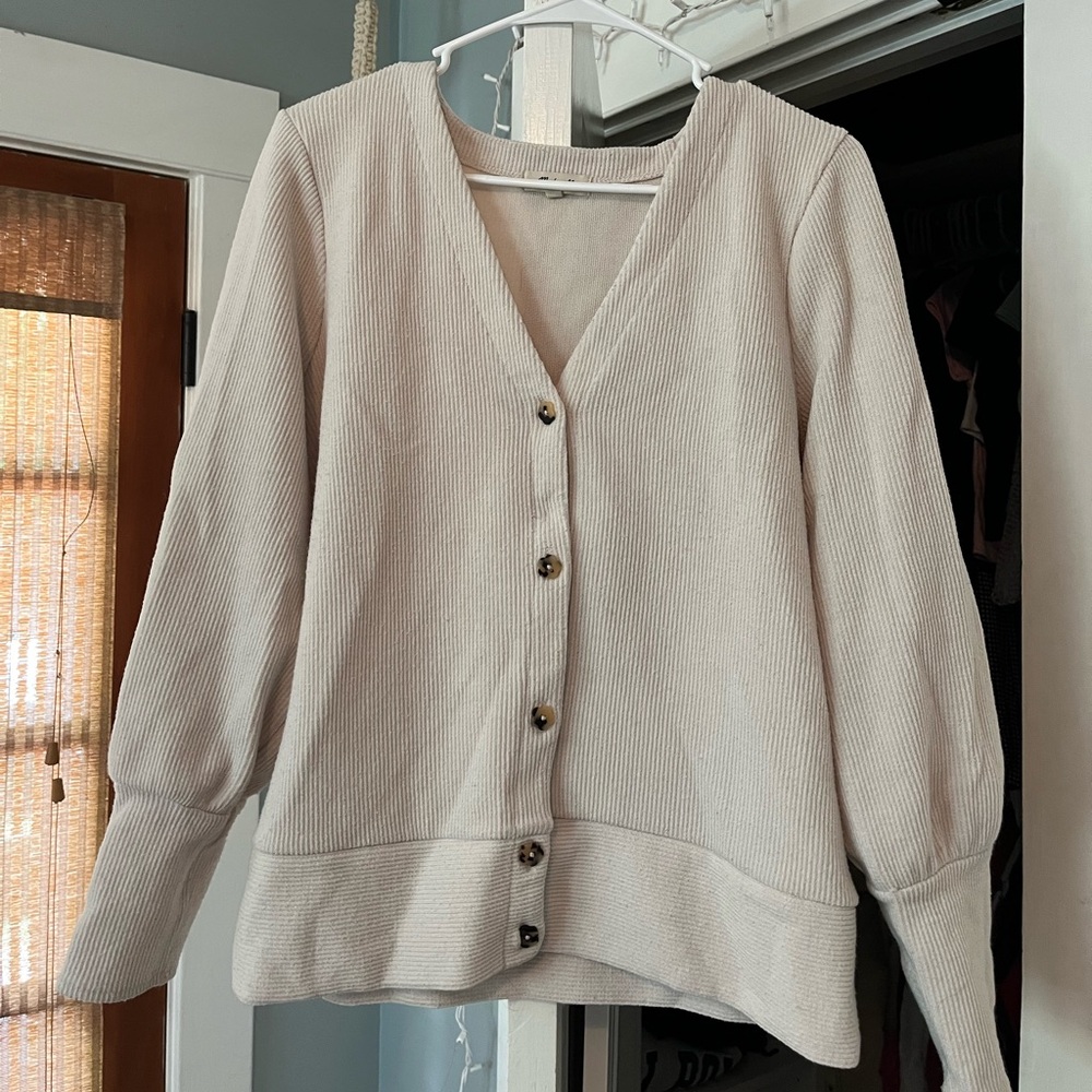 Cream colored, madewell sweater